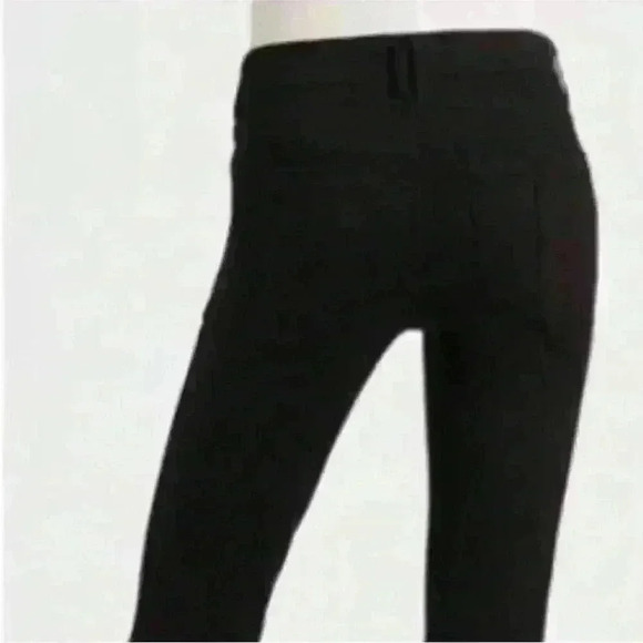 Burberry Brit- Black Skinny Jegging Pant With Ankle Zippers Size Large EUC! - Picture 2 of 11